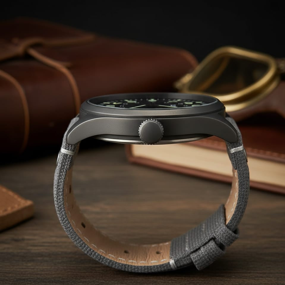 The KALVYA 'Aviator's Field'Watch