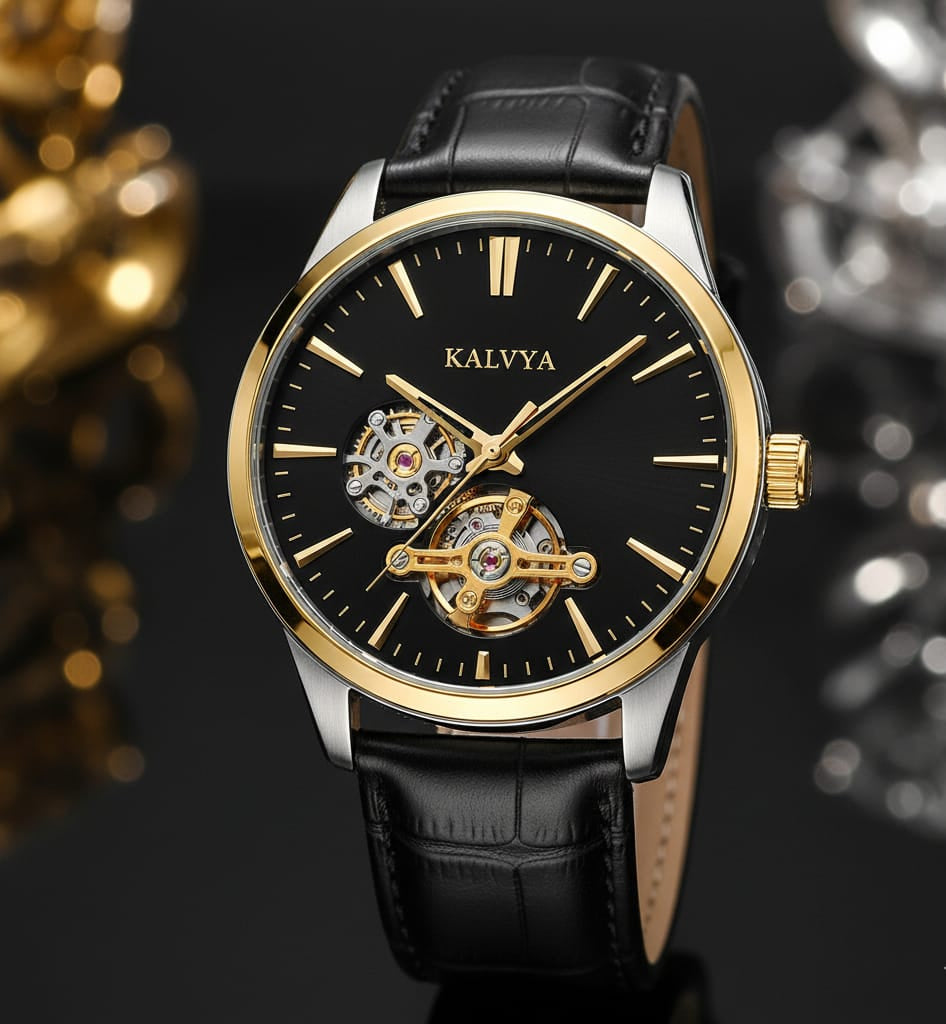The KALVYA 'Executive Open Heart' Automatic Watch