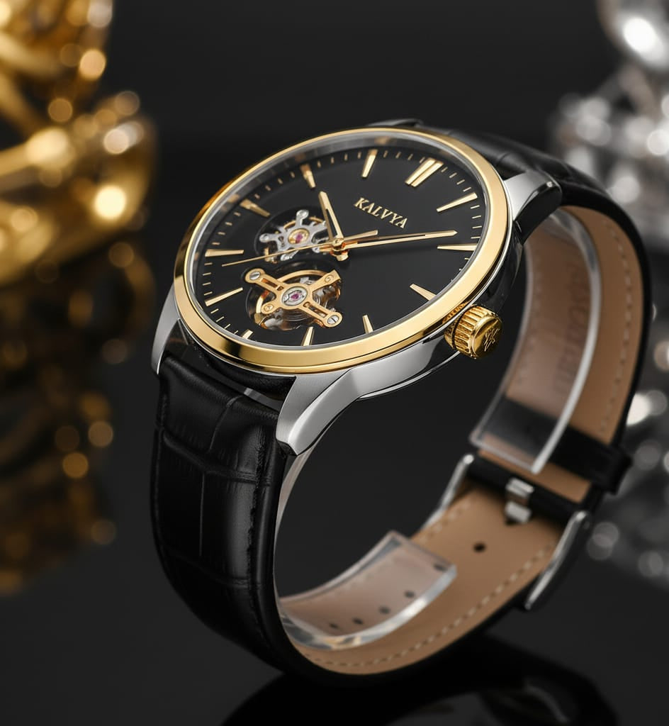 The KALVYA 'Executive Open Heart' Automatic Watch