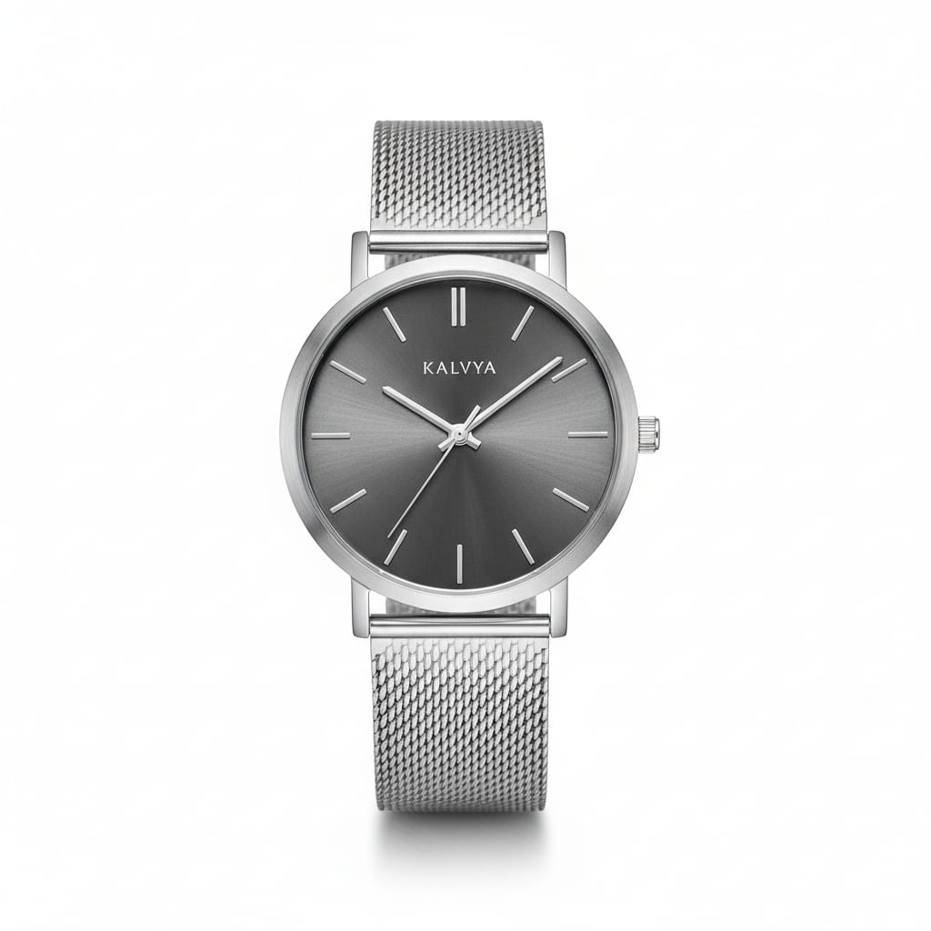The KALVYA 'Minimalist Mesh' Watch