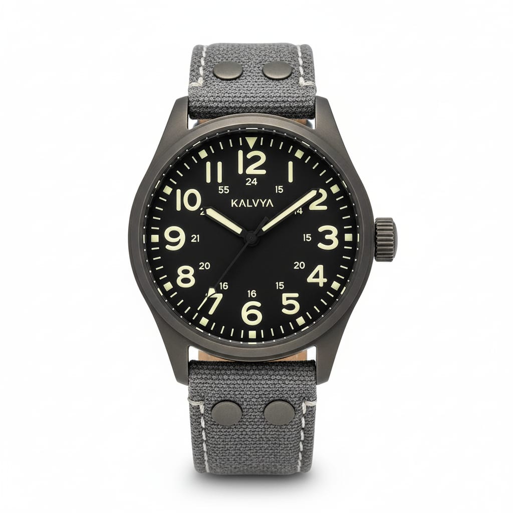 The KALVYA 'Aviator's Field'Watch