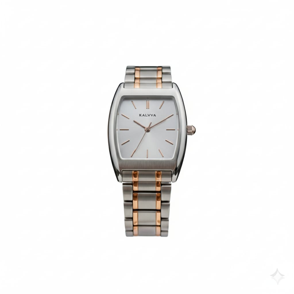 Kalvya Dualtone Grace – Silver &amp; Rose Gold Watch