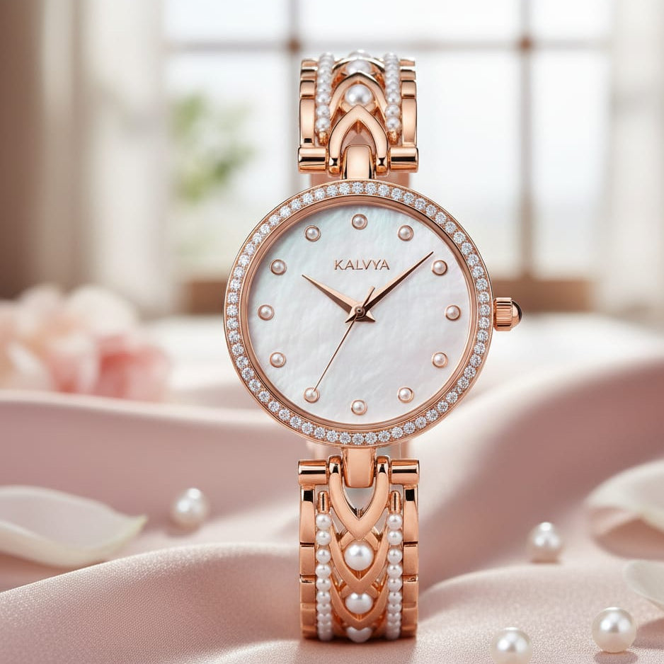 The Kalvya Pearl Cascade Watch