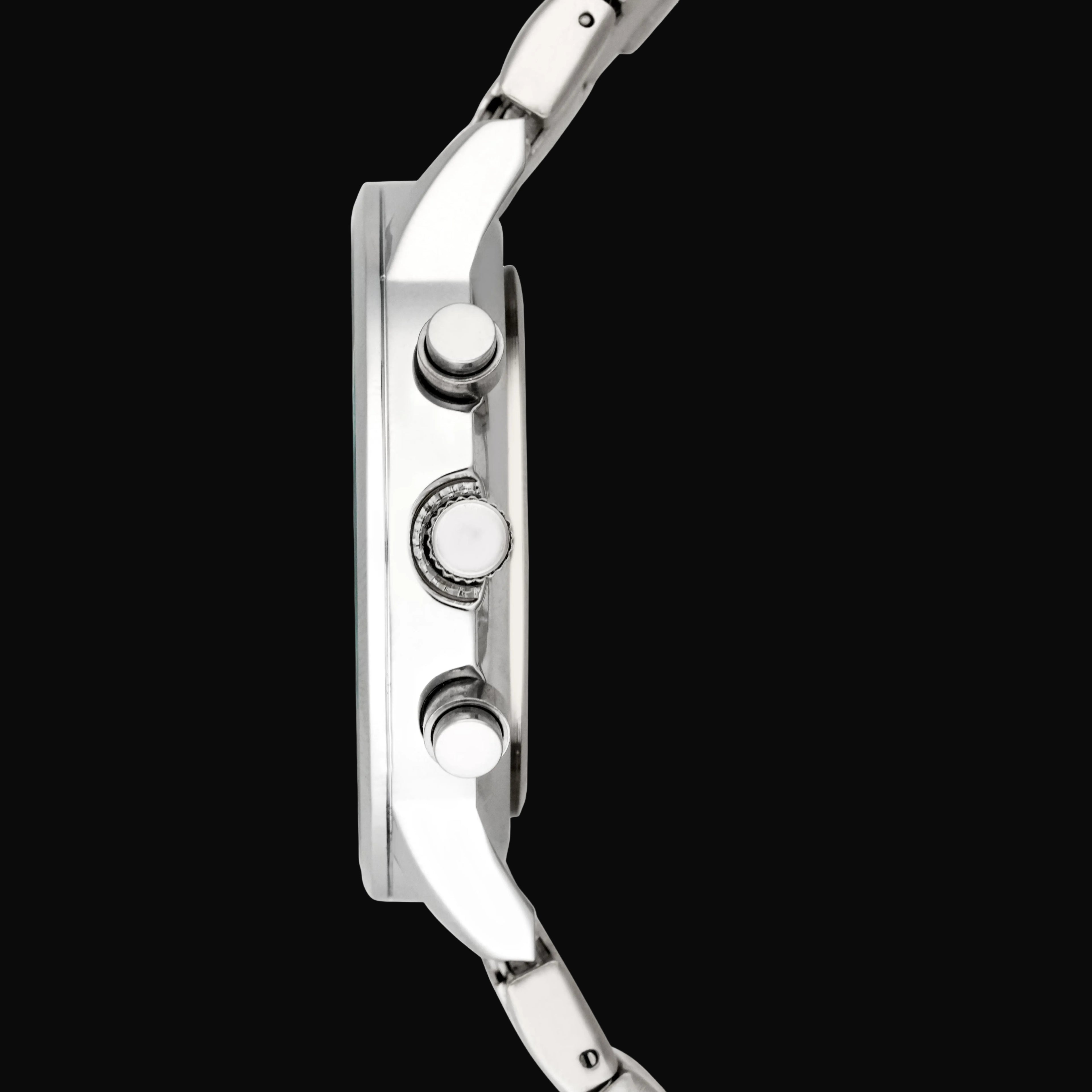 Kalvya Imperial Silver Chronograph Watch for Men – Stainless Steel Bracelet